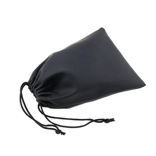 Bags Market Top Quality Travel Storage Drawstring PU Leather Jewelry Dust Bag Manufacturer Custom Trade PU Material Drawstring Small Bag