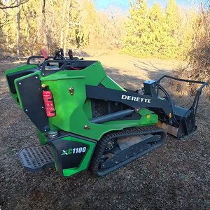Mini-chargeuse sur pneus Derrette XC1100 |   Moteur diesel Kubota 25 CV, chargeur frontal, système à 3 pompes - Chariot compact pour la construction et l'agriculture - Product Image 2