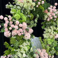 Arche de fleurs artificielles fines pour le printemps, Hortensia rose pour toile de fond de mariage, écologique, Saint-Valentin, Noël