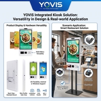 Kiosque de commande pour restaurant OEM 15,6/21,5/23,8/27 pouces, écran tactile capacitif LCD, terminal de point de vente, caméra de reconnaissance faciale, personnalisable