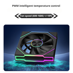 Ventilador <span class=keywords><strong>de</strong></span> PC <span class=keywords><strong>de</strong></span> Alta Presión <span class=keywords><strong>de</strong></span> 120 mm, 2.41 mmH2O, 60 CFM, 600-1600 RPM, PWM, Refrigeración ARGB para Disipador <span class=keywords><strong>de</strong></span> Calor <span class=keywords><strong>de</strong></span> CPU, Radiador <span class=keywords><strong>de</strong></span> Computadora - Product Image 5