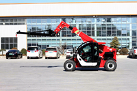 Chariot télescopique diesel OEM de haute qualité, capacité 2500 kg, hauteur de levage 6m-18m, efficacité élevée, engin agricole