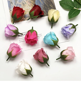 Roses en savon rouge de haute qualité, 50 pièces par boîte, fleurs artificielles en vrac pour les cadeaux de la Saint-Valentin, la fête des mères, les anniversaires, les bouquets de remise de diplôme