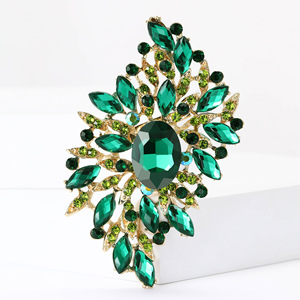 Broches Elegantes de Designer de Luxo para Mulheres e Crianças, em Liga Prateada com Cristais e Strass para Casamento e Noivado - Product Image 3