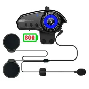Bluetooth 5.0 EDR Wireless Outdoor Communication Systems Waterproof Bluetooth Headset For Motorcycle Helmet