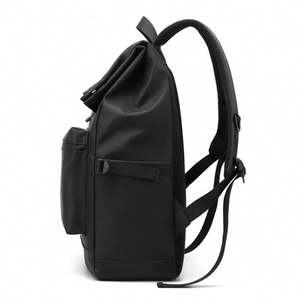 Sac à dos à enroulement personnalisé pour homme, nouveau sac à dos en cuir imperméable pliable, mochilas, sac à dos à enroulement pour ordinateur portable pour étudiants, femmes - Product Image 3