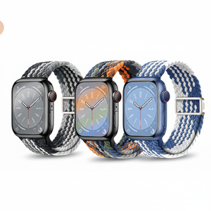 สายนาฬิกาแบบถักไนล่อนหัวเข็มขัดแม่เหล็กสำหรับ Apple Watch S11 - Product Image 1