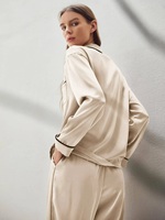 Custom Bamboo Silk Cotton Loungewear Women's Sleepwear Pajama Set Pattern Drawer Pyjamas Wholesale Night Dresses for Woman
