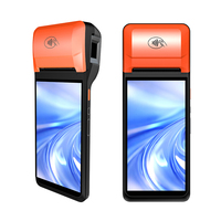 Terminal mobile Noeyox NB60F 6 pouces avec lecteur d'empreintes digitales, lecteur de codes-barres, imprimante thermique 58 mm, NFC, Android 14 certifié, certifié FBI, en stock
