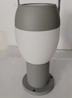 Lampe de jardin extérieure étanche en aluminium coulé et verre de haute qualité E27 ampoule pilier extérieur/lampe de porte (88059-1S)