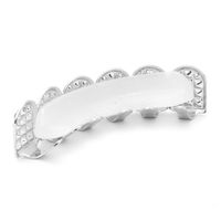 Grilles dentaires Hip Hop en diamant véritable, grilles en moissanite pour le haut et le bas, bijoux dentaires punk pour rappeurs