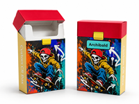 Boîte à cigarettes en carton avec logo personnalisé, résistante aux enfants, pour 10 paquets, emballage de pré-rouleaux en papier, boîte à cigarettes à ouverture rabattable