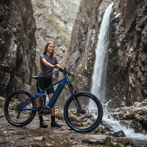 Bicicleta Eléctrica de Alta Velocidad con Suspensión Completa de <span class=keywords><strong>27.5</strong></span> Pulgadas, Batería de 52V 17.5 Ah, E-bike JUMPER - Product Image 1
