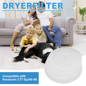 Filtro de pelusas de repuesto para secadora Panasonic GyJ40-88, conjunto de plástico de alta eficiencia, 10 piezas, conjunto de filtro de repuesto para piezas de secadora - Product Image 6