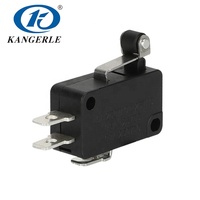 Micro-interrupteur à enclenchement NC SPDT KANGERLE KW3-6A-5C AC250V 0.1A -40 à 105°C 50000 cycles Certifié TUV CQC CE