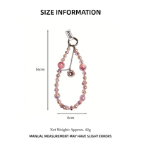 Porte-clés de luxe Bling Bling en forme de chat, perles et cristaux, pendentif mignon pour sac, breloque de téléphone portable, décoration pour clés de voiture