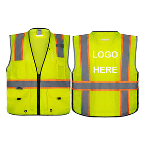 سترة متعددة الجيوب وظيفية عالية الجودة للتنفس من YIDAO ، ملابس عاكسة للتحذير المروري على الطرق السريعة - Product Image 6