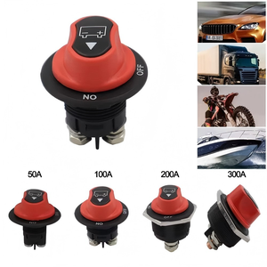 สวิตช์แบตเตอรี่แบบหมุน 50A/100A/200A/300A ตัดไฟ 12-48V สำหรับรถยนต์ เรือ และมอเตอร์ไซค์ - Product Image 4