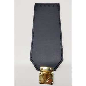 ที่หุ้มกระเป๋าหนังสีน้ำเงินเข้มขนาด20x8ซม. พร้อมฝาปิดกระเป๋า - Product Image 1