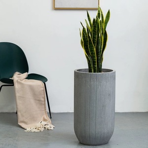 Recién llegado directo de fábrica: maceta de cerámica extragrande con amplia apertura para el hogar, sala de estar, decoración de plantas verdes - Product Image 3