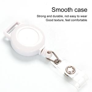DEYI 600mmラヤード引き込み式バッジリールビニールプラスチック<span class=keywords><strong>ID</strong></span>ストラップヨーヨーネックロープバッジホルダークリップ付き - Product Image 4