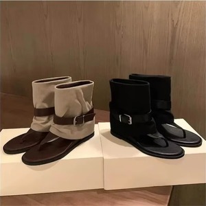 Women Summer <b>Gladiator</b> Ankle Boot <b>Sandals</b> Buckle Strap Flat Heel Height Increasing Shoes Non Slip Fashion Ladies Shoes - Product Image 1