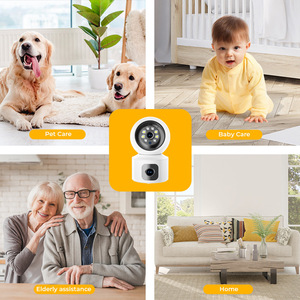 Caméra <span class=keywords><strong>IP</strong></span> sans fil Full HD V380 4MP Moniteur bébé Vision nocturne intérieur PTZ <span class=keywords><strong>5G</strong></span>/WiFi Suivi automatique Double bande 4K Haute Projection - Product Image 3