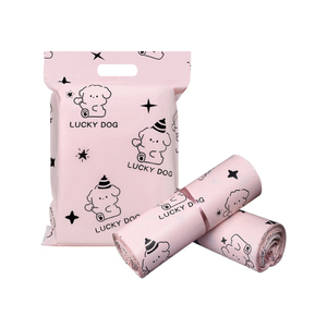 택배 배송 및 우편 포장용 손잡이가 있는 맞춤형 인쇄 퇴비성 재활용 찢어지지 않는 우편물 가방 - Product Image 5