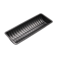 Lot de moules de cuisson carrés jetables en acier au carbone avec revêtement PTFE pour la cuisson et le service de pain, de toasts et de gâteaux à la maison et en cuisine