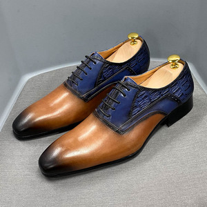 Men's popular leather <b>shoes</b>, men's business <b>shoes</b>, multi-color personalized formal men's leather Oxford <b>shoes</b> - Product Image 1