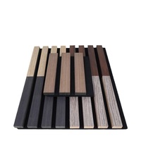 Paneles Acústicos de Pared, Paneles de MDF con Listones, Absorbentes de Sonido, Diseño Moderno, Decoración para el Hogar y Comercios, para Estudio de Grabación