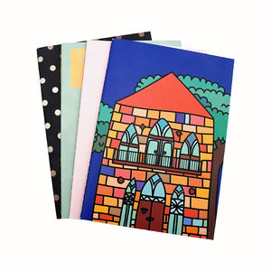 Carnet à couverture imprimée en couleur, relié à plat, cousu, A5 A4, 24 feuilles, avec des illustrations vibrantes pour journal quotidien et cadeau - Product Image 4