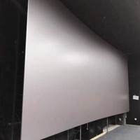 Écran de projection cinéma 3D 4K haute définition, design métallique acoustiquement transparent, qualité cinéma