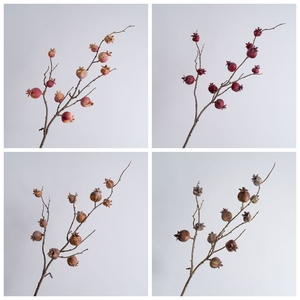 CL34003 Rama de <span class=keywords><strong>Granada</strong></span> artificial plantas verdes ramita selecciones para decoración del hogar Oficina boda tienda ventana Props - Product Image 5