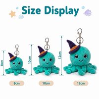 Fabricant de porte-clés en peluche personnalisés : pieuvre magicienne, poupée mignonne, prototypage de croquis, marchandises de marque, événementiel, en gros, faible MOQ, OEM, ODM