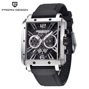 Montre automatique à quartz pour homme PAGANI DESIGN 1725, chronographe TMI VK64, étanche, verre saphir, montre de luxe, Reloj Hombre - Product Image 1