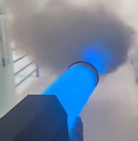 Pistolet à fumée LED RGB portable pour discothèque, DJ, fête, avec effets DMX, laser et pulvérisation de brouillard