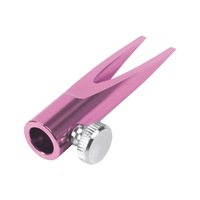 Taille-crayon cylindrique en métal en forme de U pour crayons à sourcils, outil pratique de précision à double fente pour affiner les pointes