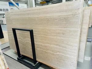 Unfilled Unpolished Super White <strong>Travertine</strong> Marble Slabs for Wall Cladding - Product Image 5
