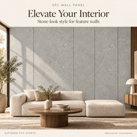 Panneau mural en PVC personnalisé 5 mm, aspect bois, imperméable, planche vinyle à clipser avec sous-couche IXPE