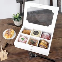 Boîte en papier avec logo personnalisé pour petites entreprises Boîtes en carton à pignon Emballage de qualité alimentaire d'expédition pour boîtes à gâteaux et à biscuits avec fenêtre
