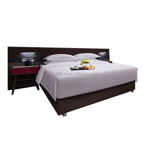 Hotel Bedroom Furniture Set King Bed Fame Upholstered <b>Headboard</b> Wood Wall <b>Panel</b> Sofa Nightstand for Boutique Resort 3 Star Hotel - Product Image 6