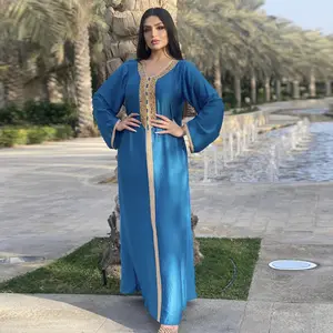 Eid Mubarak Abaya Dubai Turkey Muslim Hijab Dress Abayas Women African India Maxi Dresses Islam Caftan Moroccan Kaftan Robe