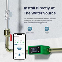 Détecteur de fuite d'eau intelligent Eastcooler pour usage domestique avec contrôle WIFI, capteur de détection de fuite de tuyau, capteur de détecteur de fuite d'eau
