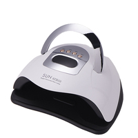 Lampe à ongles UV LED professionnelle 380W SUN X23 MAX - Séchoir à ongles de la plus haute puissance pour tous les gels avec capteur intelligent et poignée portable