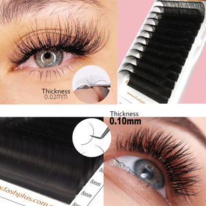 LashPlus кашемировые ресницы собственной марки матовые ресницы накладные ресницы собственной торговой марки мягкие 0,03 0,05 0,07 корейские ресницы - Product Image 2