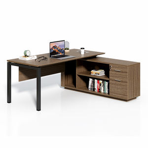 Tables de négociation commerciales modernes et simples Armoires latérales mobiles Assemblé Bureaux du président-directeur Fourni directement - Product Image 2