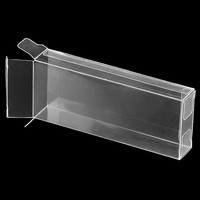 Boîte en plastique transparente Boîtes personnalisées pour cils Boîtes pliantes pour cosmétiques Boîtes pour cils personnalisées avec logo Emballage