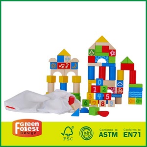 15 pièces enfants jouent jouets en bois éducatifs ABC blocs d'alphabet en bois éducatifs - Product Image 3