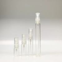 Botol Semprot Kaca Bulat Mini 2ml dengan Cetakan Sablon untuk Parfum, Obat Kumur, Atomizer, Pembersih, Wadah Isi Ulang, Minyak Atsiri untuk Perjalanan